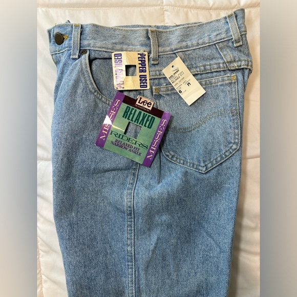 6 Vintage Western Lee Womens Jeans 80s / 90s Relaxed Fit Rider Tapered NWT - Picture 16 of 16